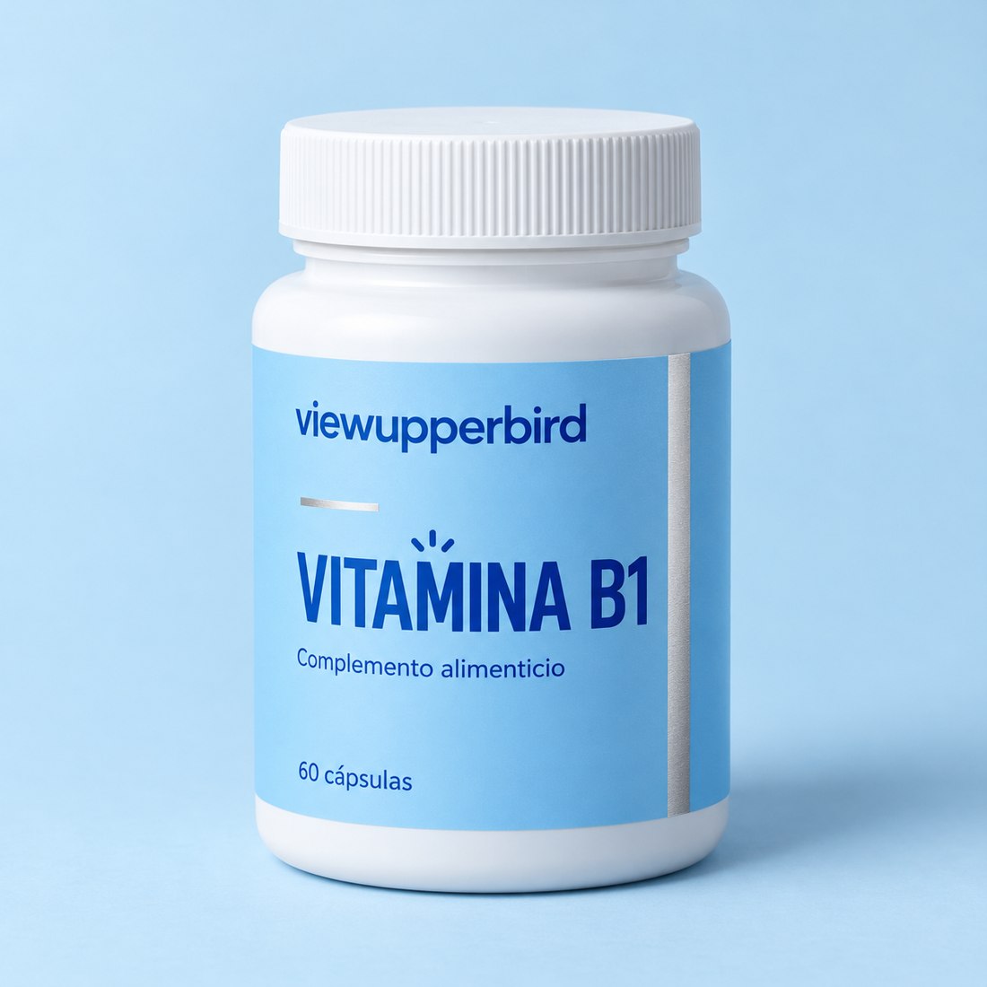 Bote de Vitamina B1, complemento alimenticio, 60 cápsulas