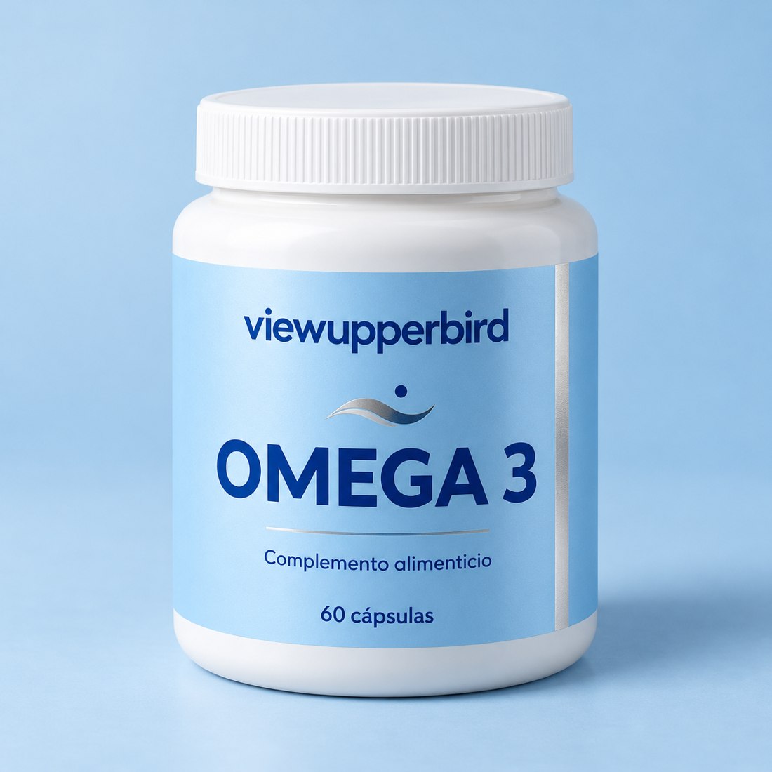 Bote de Omega 3, complemento alimenticio, 60 cápsulas