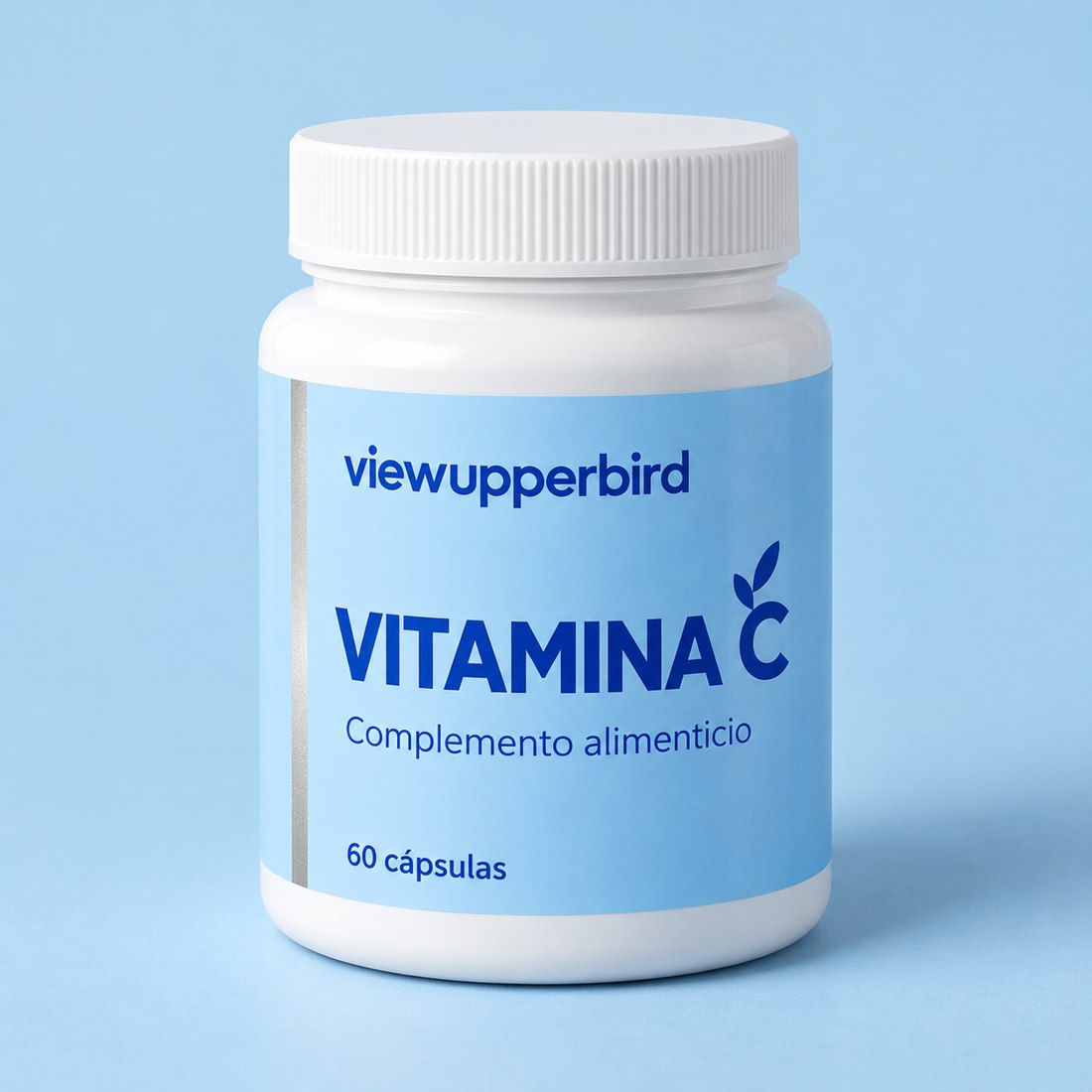 Bote de Vitamina C, complemento alimenticio, 60 cápsulas