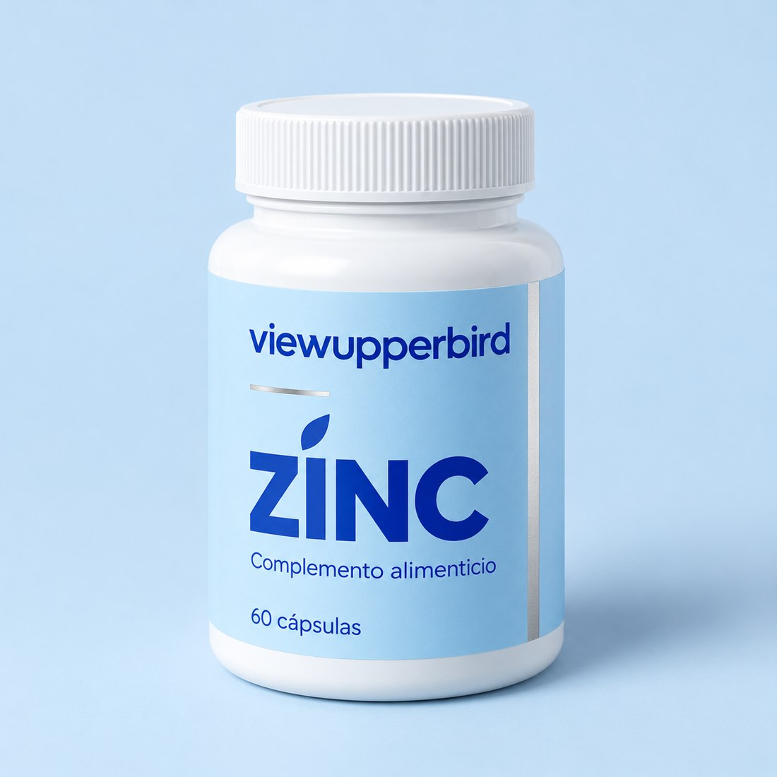 Bote de Zinc, complemento alimenticio, 60 cápsulas